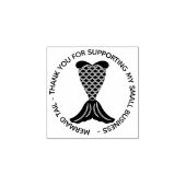 Vielen Dank Simple Mermaid Schwanz Gummistempel (Prägung)