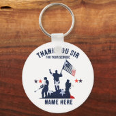 Vielen Dank, Sir... Personalisiert Schlüsselanhänger (Vorderseite)