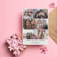 Vielen Dank Sleepover Girl's Party Foto Collage