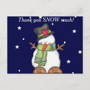 Vielen Dank Snow Much (personalisieren) Postkarte