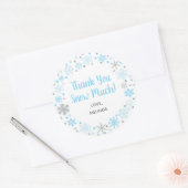 Vielen Dank Snow viel Gefallen Sticker Blue & Silv (Umschlag)
