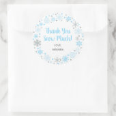 Vielen Dank Snow viel Gefallen Sticker Blue & Silv (Tasche)