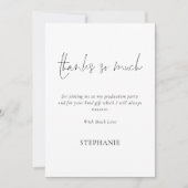 Vielen Dank, so viel Script Foto Abschluss Vielen  Karte (Vorderseite)