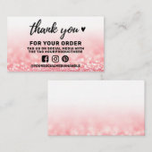 Vielen Dank Social Media-Beilage Visitenkarte (Vorne/Hinten)