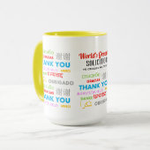 Vielen Dank SOLICITOR - weltbester Dank Tasse (Vorderseite Links)
