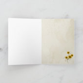 Vielen Dank Sonnenblumen Dankeskarte (Innenseite)