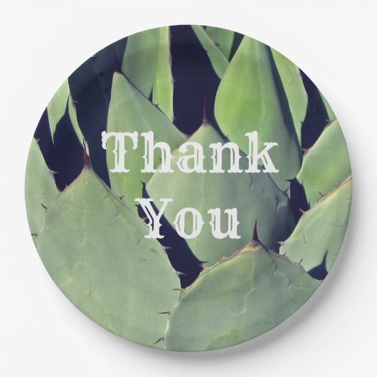 Vielen Dank Southwestern Style erhalten Wertschätz Pappteller (Vorderseite)