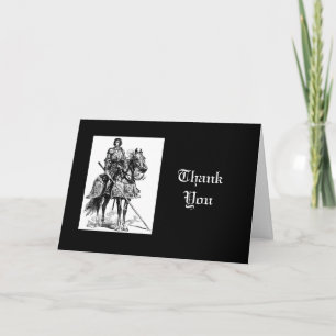 Vielen Dank, Spaß Ritter in leuchtender Rüstung Dankeskarte