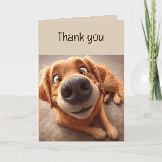 Vielen Dank Special Friend Fun Albern Dog Card Karte (Vorderseite)