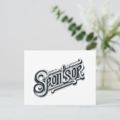 Vielen Dank Sponsor NA OM 12 Stufen Postkarte (Stehend Vorderseite)