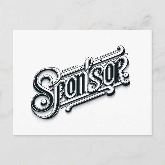 Vielen Dank Sponsor NA OM 12 Stufen Postkarte (Vorderseite)