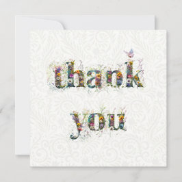 Vielen Dank Sprays von Wildblumen Dankeskarte