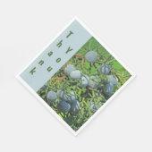 Vielen Dank Spring Pine Berry Foto Wertschätzung Serviette (Ecke)