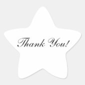 Vielen Dank, Star Shaped Sticker (Vorderseite)