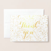 Vielen Dank Starfish Sprinkles Stylish Beach Trend Folienkarte (Vorderseite mit Umschlag)