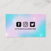 Vielen Dank Stars Trendy Business Card Visitenkarte (Rückseite)