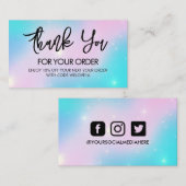 Vielen Dank Stars Trendy Business Card Visitenkarte (Vorne/Hinten)