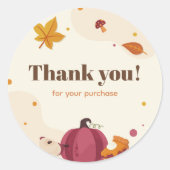 Vielen Dank Sticker - Autumn Leaves Design for Pac (Vorderseite)