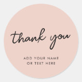 Vielen Dank, Sticker | Dusky-Rose rosa (Vorderseite)