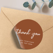 Vielen Dank, Sticker | Earthy Burnt Orange