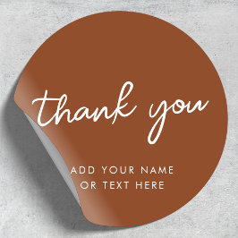 Vielen Dank, Sticker | Earthy Burnt Orange