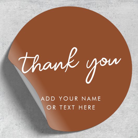 Vielen Dank, Sticker | Earthy Burnt Orange