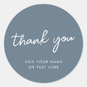 Vielen Dank, Sticker | Minimal Blue Gray (Vorderseite)