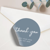 Vielen Dank, Sticker | Minimal Blue Gray