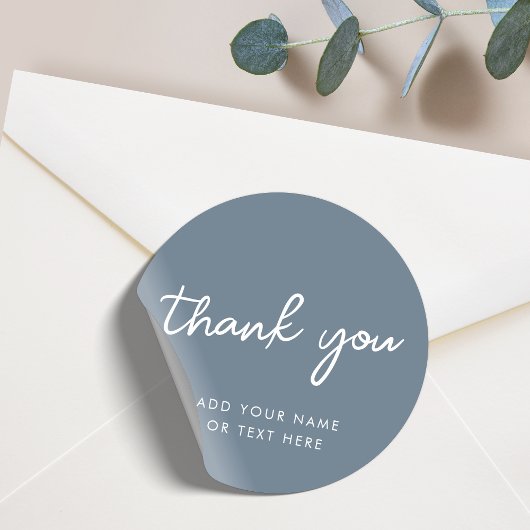 Vielen Dank, Sticker | Minimal Blue Gray