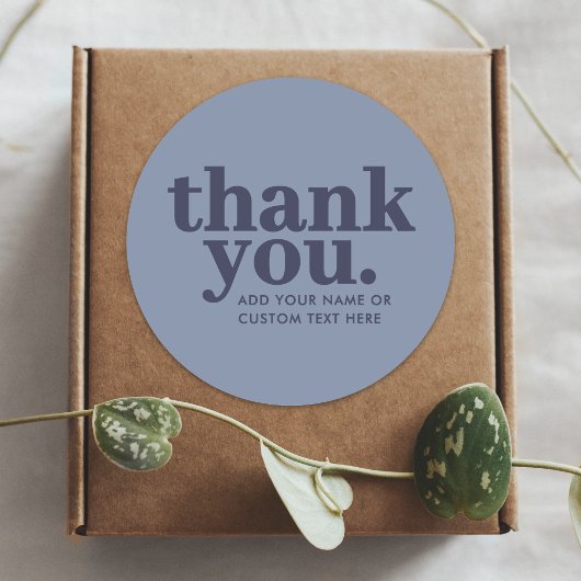 Vielen Dank, Sticker | Minimal Blue und Navy