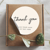 Vielen Dank, Sticker | Minimale neutrale Creme