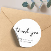 Vielen Dank, Sticker | Minimale Typografie weiß