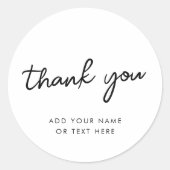 Vielen Dank, Sticker | Minimale Typografie weiß (Vorderseite)