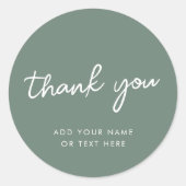 Vielen Dank, Sticker | Modern Sage Green (Vorderseite)