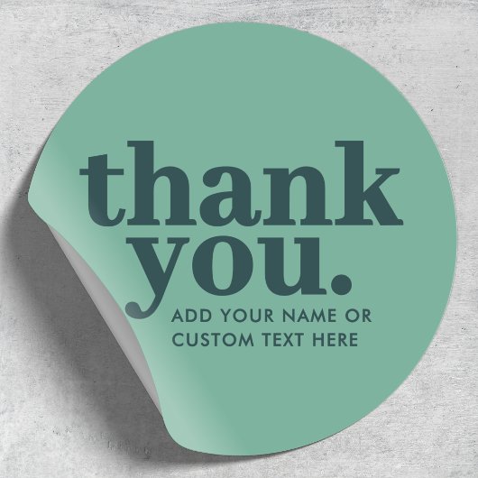 Vielen Dank, Sticker | Moderne grüne Retro