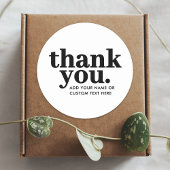 Vielen Dank, Sticker | Retro Schwarz/Weiß