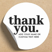 Vielen Dank, Sticker | Retro Schwarz/Weiß