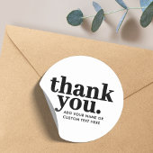 Vielen Dank, Sticker | Retro Schwarz/Weiß