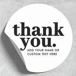 Vielen Dank, Sticker | Retro Schwarz/Weiß