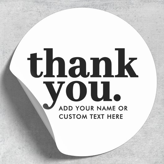 Vielen Dank, Sticker | Retro Schwarz/Weiß