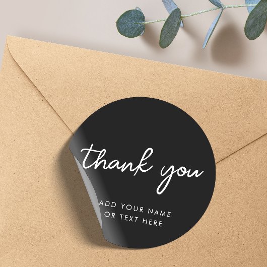 Vielen Dank, Sticker | Stilvolles Typografisches S