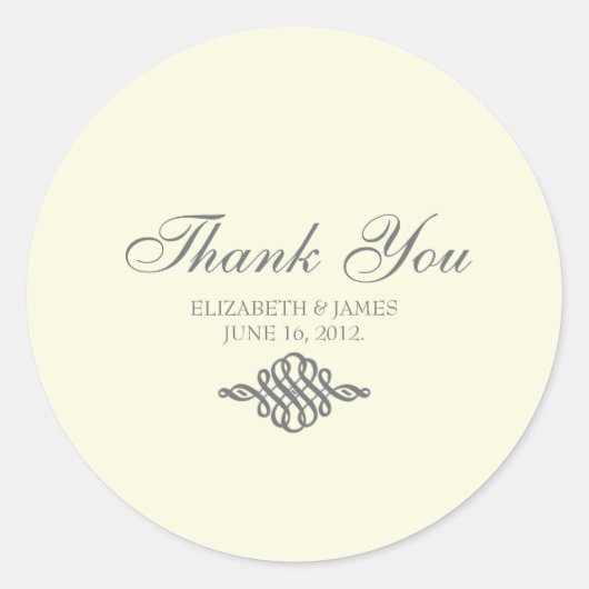 Vielen Dank Sticker // The Elegance Collection (Vorderseite)