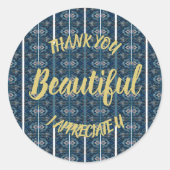 Vielen Dank, Sticker von Poet Adiela Akoo (Vorderseite)