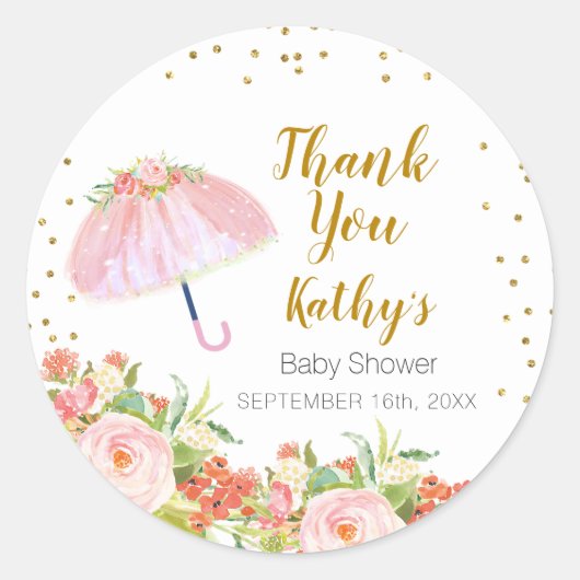 Vielen Dank Stickers April Duschen bringen Mai Blu (Vorderseite)