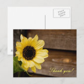Vielen Dank Sunflower Postkarte (Vorne/Hinten)