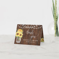 Vielen Dank Sunflowers Country Bridal Wedding