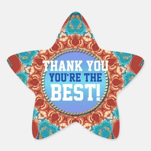 Vielen Dank Sunshine Mandala Custom Sticker (Vorderseite)