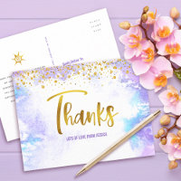 Vielen Dank Sweet 16 Lila Watercolor Gold Geburtst