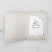 Vielen Dank Tabby Cat in Potted-Pflanze Karte (Innenseite)