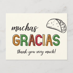 Vielen Dank Taco Vielen Dank Postkarte